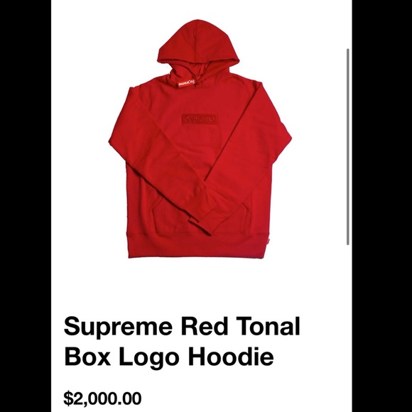 Rare Supreme Tonal Box Logo Hoodie 